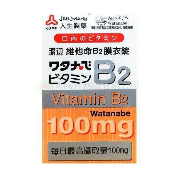 【E0557】人生製藥-渡邊維他命B2膜衣錠