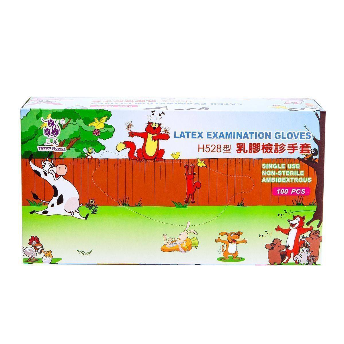 【C0305】品新三花乳膠手套 M